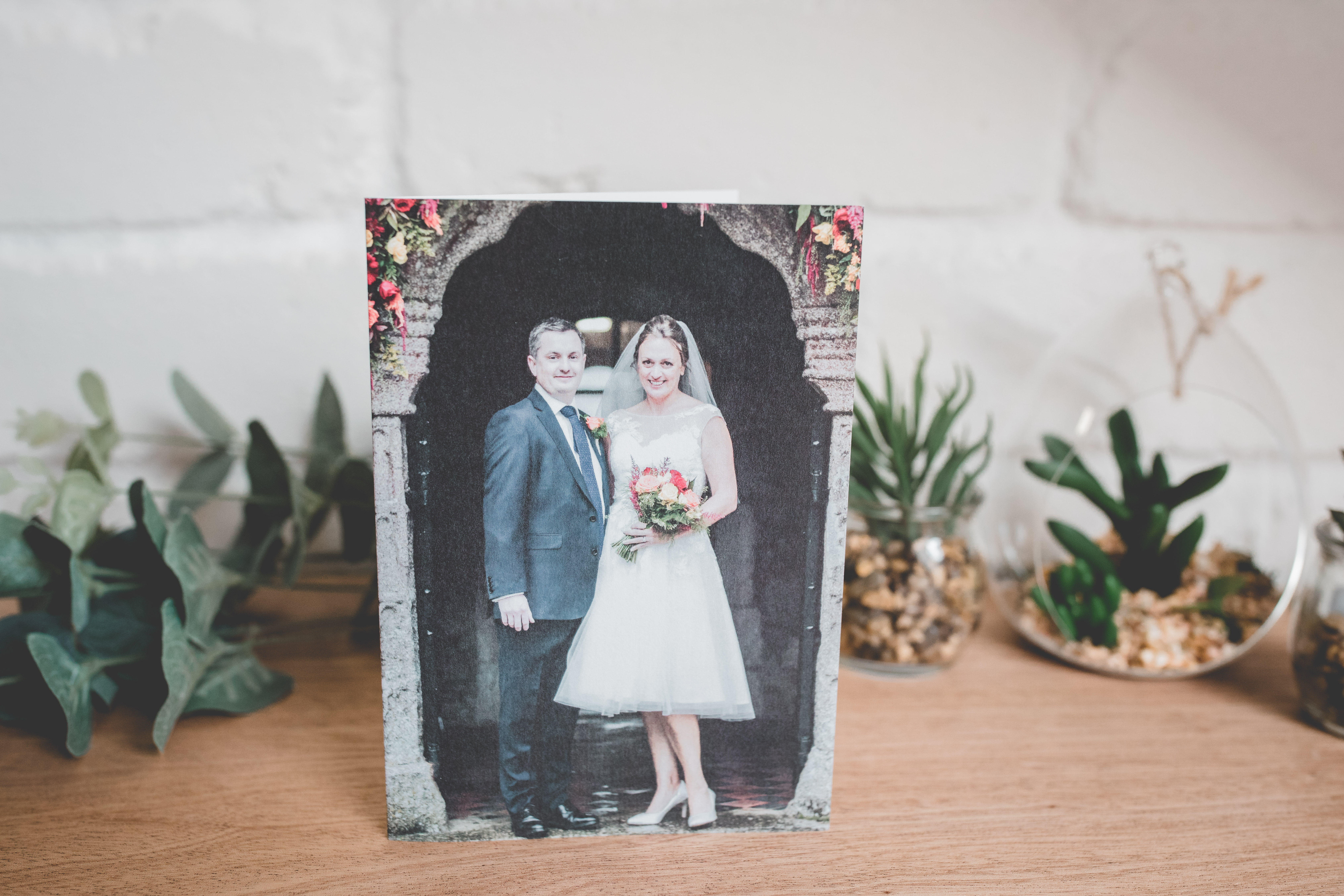 A template for designing your own wedding thank you cards