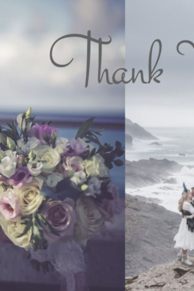 wedding thank you card