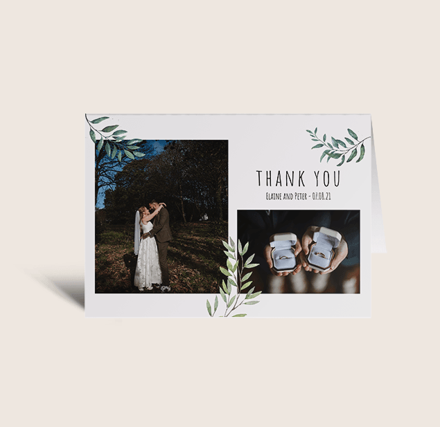 Sarah-Jane Thank You Cards. Customisable