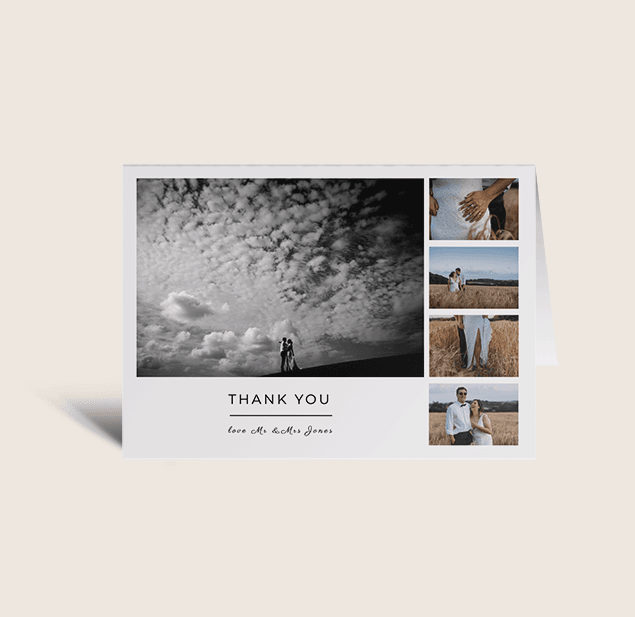 Alma Thank You Cards. Customisable