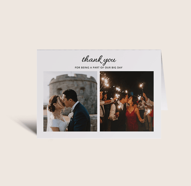 Inez Thank You Cards. Customisable