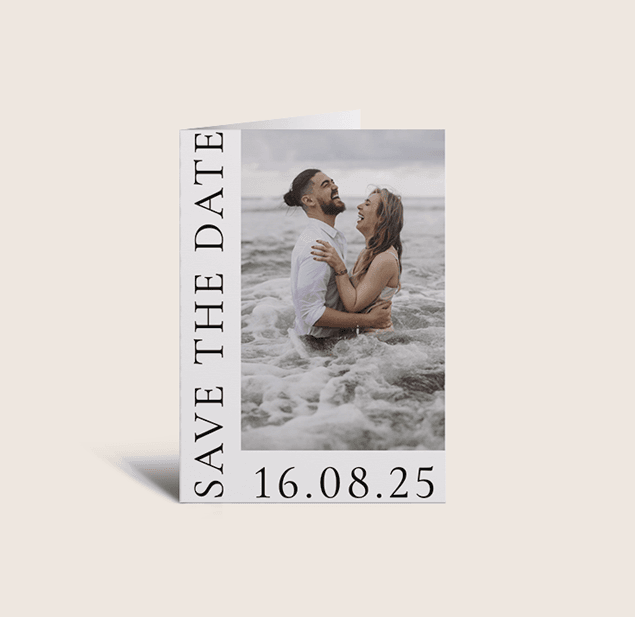Aria Save the Date Cards. Customisable