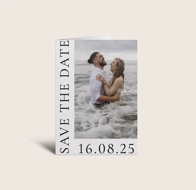 Aria Save the Date Cards. Customisable