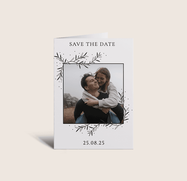 Ella Save the Date Cards. Customisable
