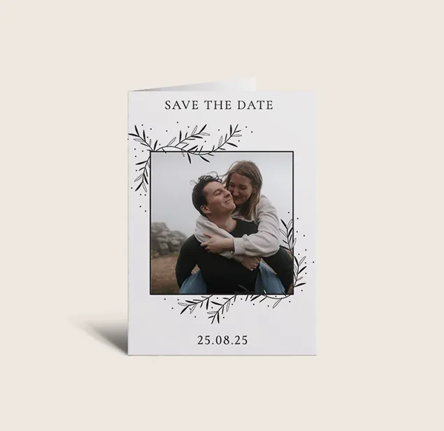 Ella Save the Date Cards. Customisable