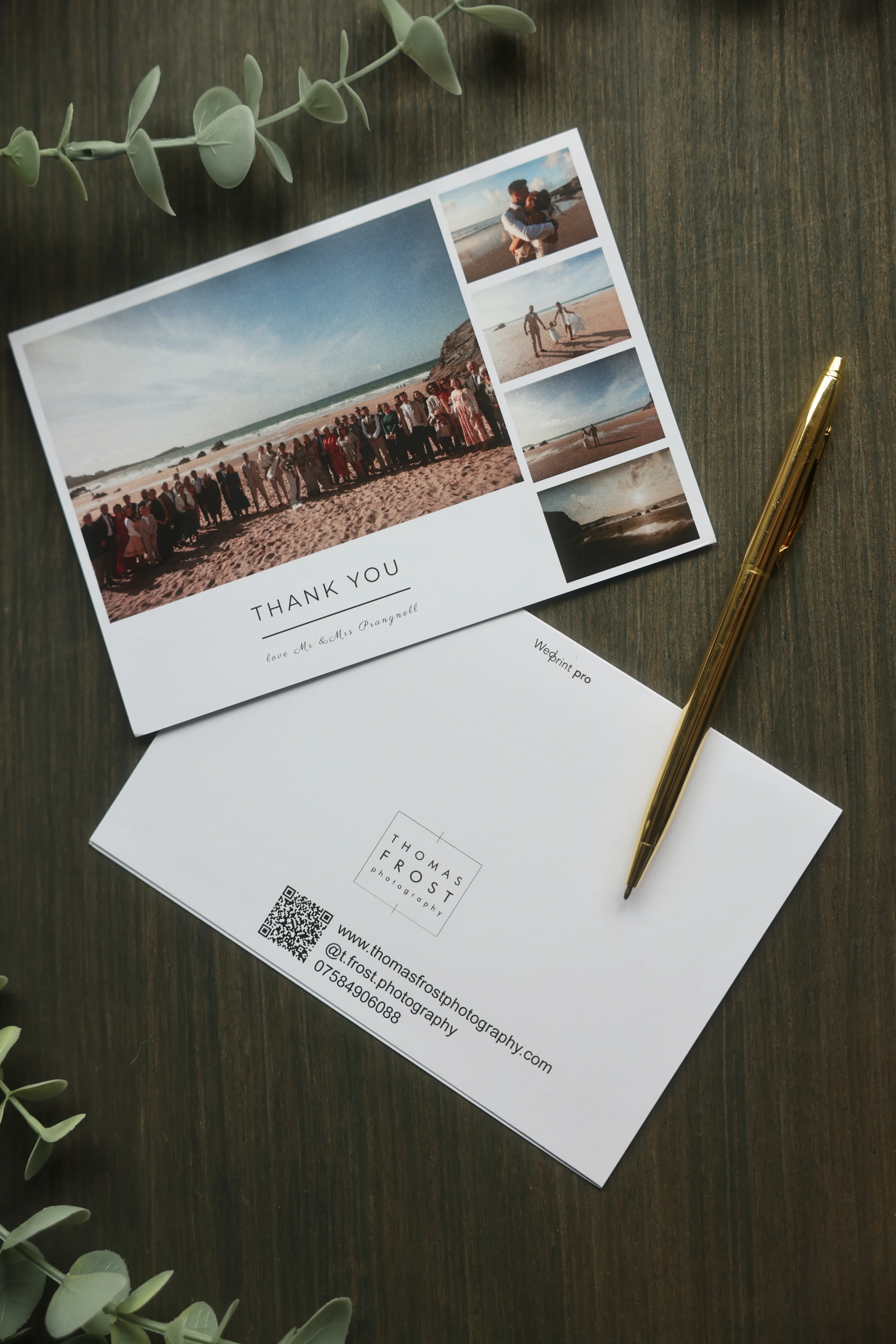 Tom Frost thank you card 