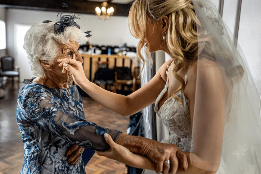 Rafe Abrook Bride with gran